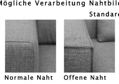 Sofa Aurelia 2,5 Sitzer Stoff blau