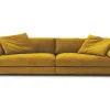 Sofa Fantasma 3 Sitzer Samt gold