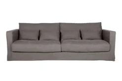 Sofa Heaven 3 Sitzer Stoff braun B 236 cm