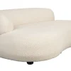 Sofa Noxx 2 Sitzer Boucle Stoff weiss