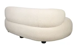 Sofa Noxx 2 Sitzer Boucle Stoff weiss