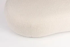 Sofa Noxx 2 Sitzer Boucle Stoff weiss