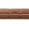 Sofa Oslo Premium 3,5 Sitzer Stoff orange