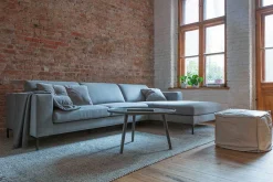 Sofakombination Domani Stoff grau