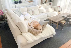 Sofakombination Heaven Stoff beige B 313 cm