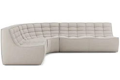 Sofakombination N701 Eco Stoff beige