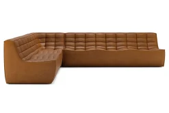 Sofakombination N701 Leder braun