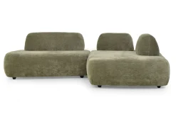 Sofakombination Palma Stoff olive