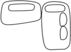 Sofakombination Palma Stoff olive