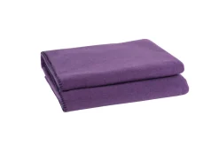 Soft-Fleece Decke 160 x 200 cm aubergine