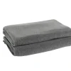 Soft-Fleece Decke 160 x 200 cm grau meliert