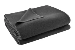 Soft-Fleece Decke 110 x 150 cm anthrazit meliert