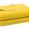 Soft-Fleece Decke 160 x 200 cm gelb