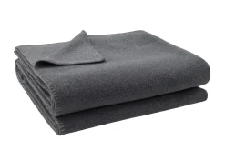 Soft-Fleece Decke 160 x 200 cm grau meliert