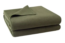 Soft-Fleece Decke 160 x 200 cm olive