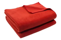 Soft-Fleece Decke 160 x 200 cm rostrot