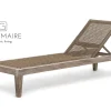 Sonnenliege Lisa rollbar Teak grau