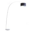 Standleuchte Goose Chrom Schwarz H 205 cm