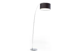 Standleuchte Goose Chrom Schwarz H 205 cm