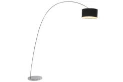 Standleuchte Goose Chrom Schwarz H 205 cm