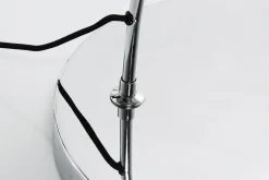 Standleuchte Goose Chrom Schwarz H 205 cm