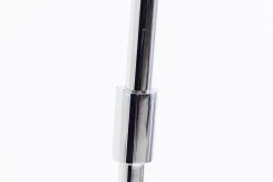 Standleuchte Goose Chrom Schwarz H 205 cm