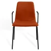 Stapelstuhl Maverick mit Arm Stoff orange