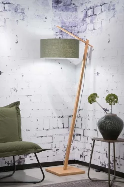 Stehlampe Andes Bambus grün H 176