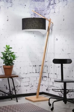 Stehlampe Andes Bambus natur schwarz H 176