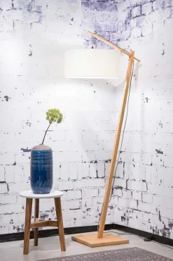 Stehlampe Andes Bambus weiss H 176