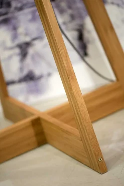 Stehlampe Everest Bambus natur blau H158