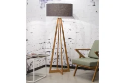 Stehlampe Everest Bambus natur dunkelgrau H 158