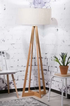 Stehlampe Everest Bambus natur hell H 158 cm