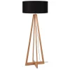 Stehlampe Everest Bambus natur schwarz H 158