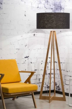 Stehlampe Everest Bambus natur schwarz H 158