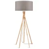 Stehlampe Kilimanjaro Bambus Textil beige