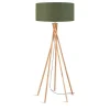 Stehlampe Kilimanjaro Bambus Textil grün