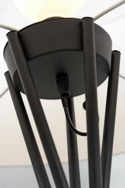 Stehlampe Lima schwarz natur H 170