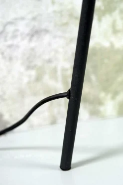 Stehlampe Lima schwarz natur H 170