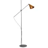 Stehlampe schwarz rost