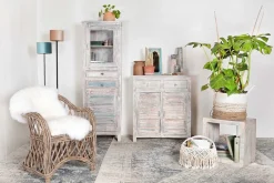 Stehlampe Venus blau H 150 cm