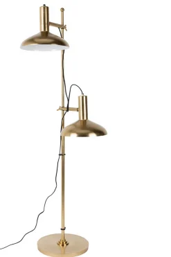 Stehleuchte Messing h 163 cm