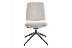 Stuhl Bilbao Stoff natur drehbar