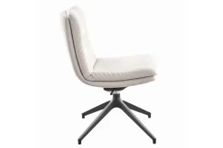 Stuhl Bilbao Stoff natur drehbar