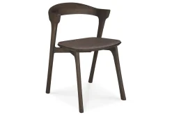 Stuhl Bok Eiche braun gepolstert