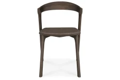 Stuhl Bok Eiche braun gepolstert