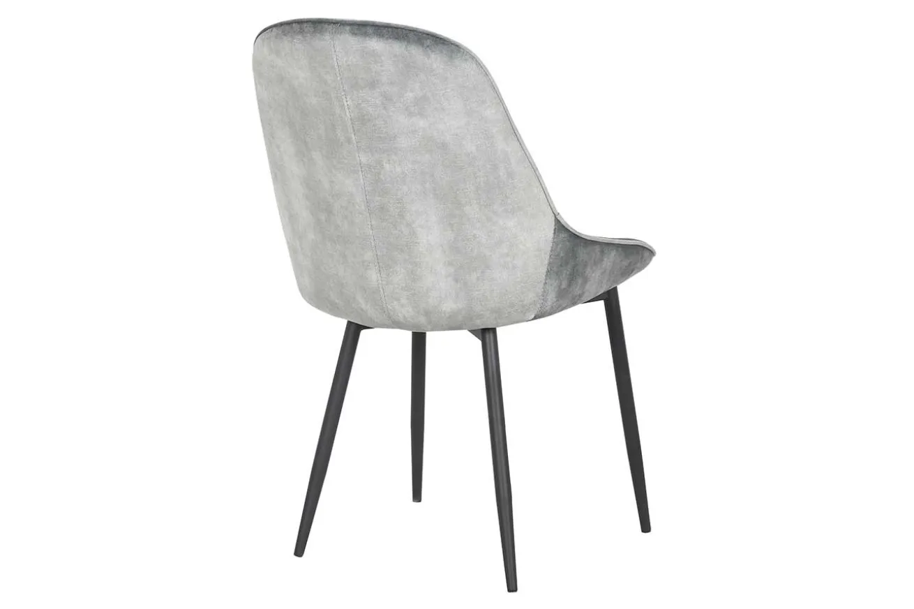 Stuhl JUL Samt Vintage grau