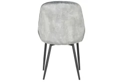 Stuhl JUL Samt Vintage grau