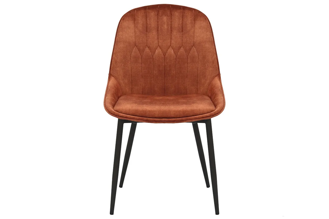 Stuhl JUL Samt Vintage rost