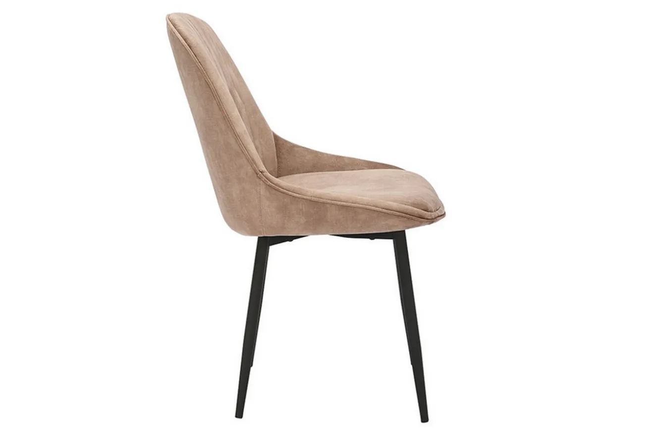 Stuhl JUL Samt Vintage sand